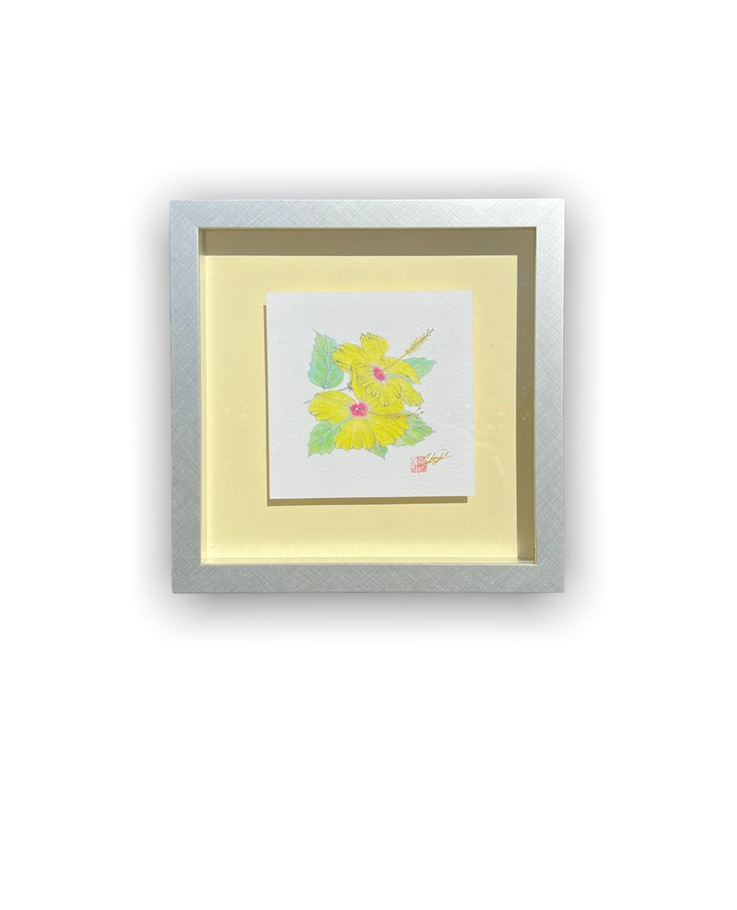 イエローハイビスカス Floating Art