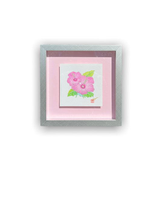 ピンクハイビスカス Floating Art
